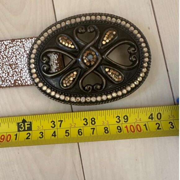 Vintage genuine leather belt from Buffalo Shop, made in Canada - Picture 3 of 8